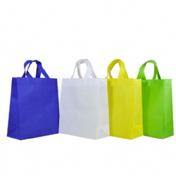 Nonwoven spunbond for shopping bags